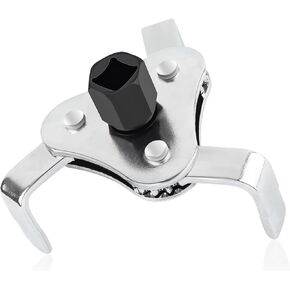 Adjustable Oil Filter Wrench Tool,3 Jaw 2 Way Oil Filter Remover Tool from 2-1/2 Inch to 4.5 Inch,Universal Car Accessories Oil Filter Tool for Most Cars Trucks