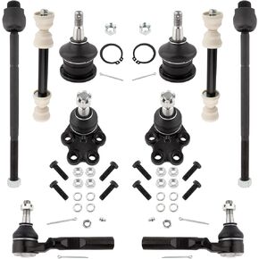 BOXI Front Suspension Kit Upper Lower Ball Joints Tie Rod End Sway Bar End Link Fit for Chevy Silverado 1500 GMC Sierra 1500 1999-2006 | 2WD w/Coil Spring Suspension | K6540 K6539 K80631 EV370 ES3492