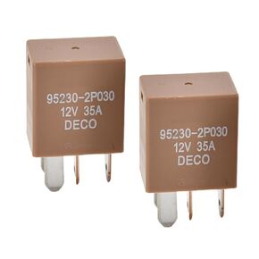 Relay 95230-2P030 4 Pin 12V 35A Multi-Purpose Power Relay Compatible with Hyundai KIA Vehicles 2 PCS