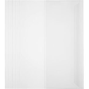 NUOBESTY Clear Note Book Film Protectors Plastic Textbook Covers Self Adhesive Reusable for Office Home 5pcs Plastic