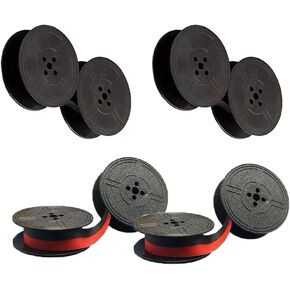 2/1 inch Universal Typewriter Ribbon Twin Spool Typewriter Ribbon Twin Spool Replacement for Most Typewriter - 2 * 2Black & Red