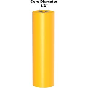Premium Ink Ribbon on 1/2" Core, Yellow, 4.3" x 361' for DuraLabel Toro, Bronco, LabelTac 4, SafetyPro 4G and Others