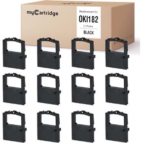 myCartridge 12 حزمة شريط Oki 320 متوافق مع طابعات Okidata Microline 320 321 Turbo، أشرطة طابعة Okidata 52102001، سلسلة Microline 100، منتجات البيانات R6010، أرجواني in Kuwait