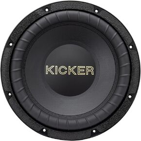 KICKER 50GOLD104 10-Inch (25cm) Gold Series Subwoofer|50th Anniversary Edition|400 Watts RMS|800 Watts Peak|DVC 4-ohm|Extended Throw|Legendary Sound Quality|Car,Truck, SUV, UTV|15 lb.