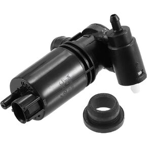 ACROPIX Windshield Washer Motor Pump with Grommet for Nissan Rogue Sport Juke Versa - Pack of 1 Black
