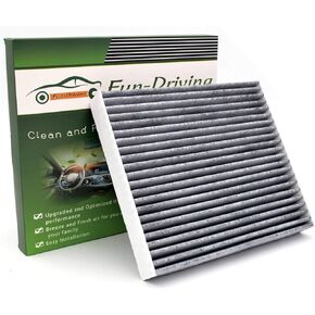 FD374 Cabin Air Filter for Dart (2013-2016),Vibe (2003-2008),Tacoma (2005-2022),Replacement for CF10374,CP374,87139-YZZ09 (Activated Carbon,1 Pack)