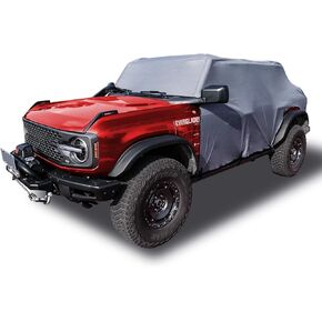 Mabett Car Cover for Ford Bronco 2024-2021, Full Protection Water-Proof Bronco Accessories, Design for Roof Removal, Blocks UV Rays Leaves Wind, 4 Door, All-Weather (Only for roof Removal)