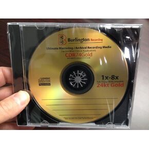 قرص CD-R Ultimate ARCHIVAL Mastering من الذهب عيار 24 قيراط **25 حزمة