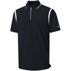 Golf Polo Shirts for Men Short Sleeve Dry Fit Pique Performance Moisture Wicking Solid Casual Collared Mens Polo Shirts
