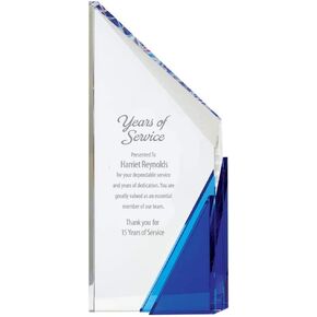 Custom Engraved Trophy - Sapphire Crystal - Collection