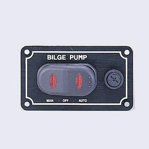 MARINE BOAT 3 WAY AUTO-OFF-MANUAL WATERPROOF BILGE SWITCH HORIZONTAL MOUNT