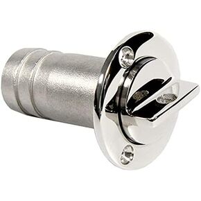 ISURE MARINE 1" Boat Garboard Drain Plug Gas Fuel Deck Fill/Filler with Keyless Cap Marine Mirror- Polished 316 Stainless Steel Hardware for Boat Yacht Caravan