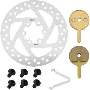 eMagTech Brake Disc Compatible with Kugoo M4 Electric Scooter Spare Parts Accessories Stainless Steel 140mm Outer Diameter 33mm Inner Diameter