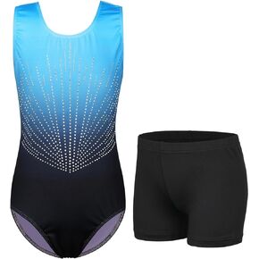 BAOHULU Girls Gymnastics Leotards One-piece 3-14 Years Practice Outfit