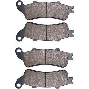 AHL Front Brake Pads Set for Honda GL1800 Goldwing (All models Except F6B and F6C) 2001-2015 (Semi-metallic)