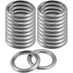 Oil Drain Plug Gaskets 35178-30010 12mm Oil Crush Washer Seals for Toyota 4Runner Land Cruiser RAV4 Sequoia Tacoma Tundra Aluminum Alloy (Set of 20)