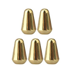 5pcs 5 Way Toggle Switch Knob Tip Caps for Electric Guitar Accessories Gold