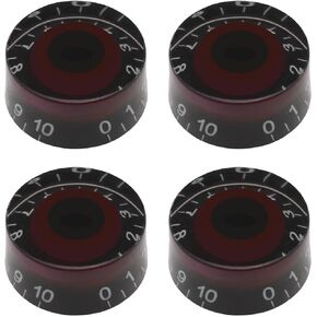 4PCS Electric Guitar Volume Knob Guitar Volume Dial Coarse Spline Knobs Acrylic Volume Knob Compatible with Epiphone Les Paul SG Guitar Accessories