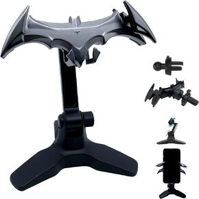 Bat Phone Stands Holder For Desk, Cell Phone Mount For Men Gifts Car Gift For Him Bat Accessories Decorations Collectibles for Room,Gravity Automatic Locking Hands Free Compatible With All Phone