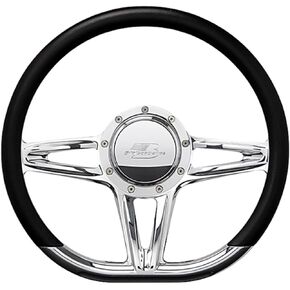 Billet Specialties Steering Wheel 14in D-Shape Victory Polished