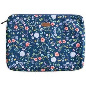 Maison d'Hermine Laptop Sleeve Upto 13.5 inch Stain and Water Repellent Cotton Canvas - Just Florals