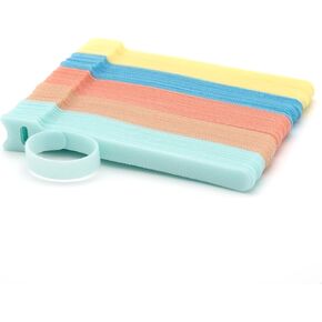 100 قطعة من ربطات الكابلات القابلة لإعادة الاستخدام مقاس 6 بوصات لإدارة الكابلات، منظم سلك للمنزل والمكتب والاستخدام الخارجي، خطاف تثبيت قابل للتعديل وربطات عنق بسحاب، ربطات سلكية متعددة الأغراض، 5 ألوان باستيل ناعمة من موراندي in Kuwait