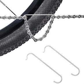 2 Pieces Bike Chain Hook Stainless Steel Connecting Repair Tool for Mountain Road Bicycle MTB