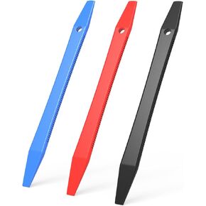 EHDIS Wrap Stick Squeegee Push Stick Squeegee 3 Different Hardness Corner Squeegee Curves Slot Vinyl Wrap Tools for Car Wrapping,Vinyl Wraps Application,Tucking Tools,Window Tinting
