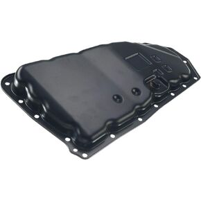 A-Premium Transmission Oil Pan with Drain Plug Compatible with Dodge Caliber 2007-2012, Jeep Compass 2007-2017, Patriot 2007-2016, with CVT2 Transmission