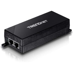 TRENDnet Gigabit Power Over Ethernet Plus Injector, PoE+ (30W) Power Network Distances Up To 100M (328 ft.), Black, TPE-115GI (Pack of 1)