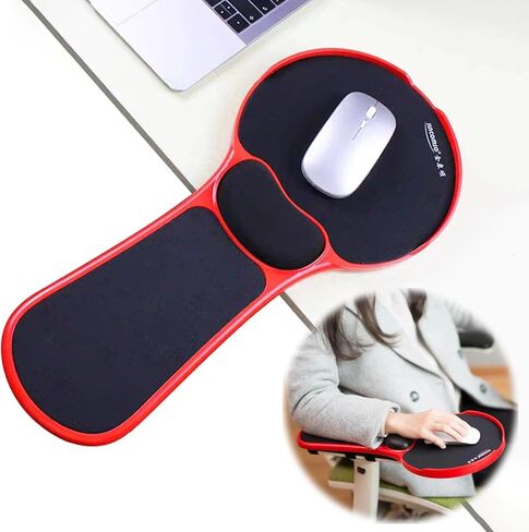 LL-COEUR Arm Support Wrist Rest for Table and Chair, Ergonomic Armrest Desk Extender, Multifunctional Computer Mouse Pad Holder (Black) in Saudi Arabia
