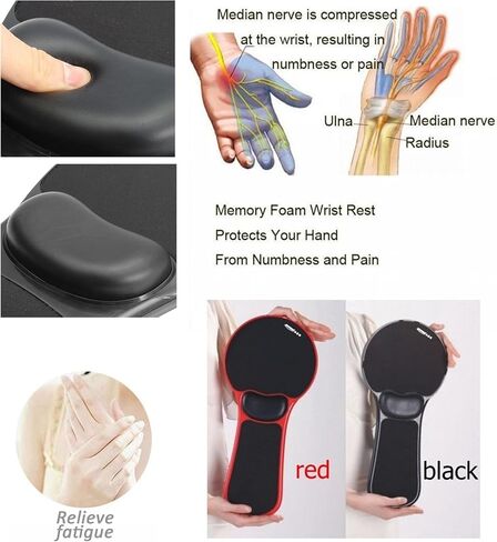 LL-COEUR Arm Support Wrist Rest for Table and Chair, Ergonomic Armrest Desk Extender, Multifunctional Computer Mouse Pad Holder (Black) in Saudi Arabia