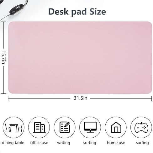 Desk Mat, Desk Pad Dual Leather Sided Desktop Mat for Office and Home, Desk Organization and Accessories Ideal for Large Mouse Pad and Desk Mats on Top of Desks (Purple Marble 31.5"x 15.7") in Saudi Arabia
