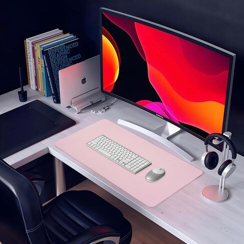 Desk Mat, Desk Pad Dual Leather Sided Desktop Mat for Office and Home, Desk Organization and Accessories Ideal for Large Mouse Pad and Desk Mats on Top of Desks (Purple Marble 31.5"x 15.7") in Saudi Arabia