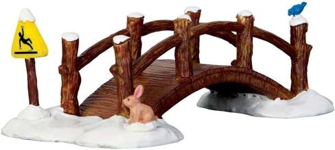 Brand Name: Lemax Christmas Theme: Split Rail Footbridge Product Type: Village Accessory Color: Brown Material: Resin in Saudi Arabia
