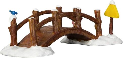 Brand Name: Lemax Christmas Theme: Split Rail Footbridge Product Type: Village Accessory Color: Brown Material: Resin in Saudi Arabia