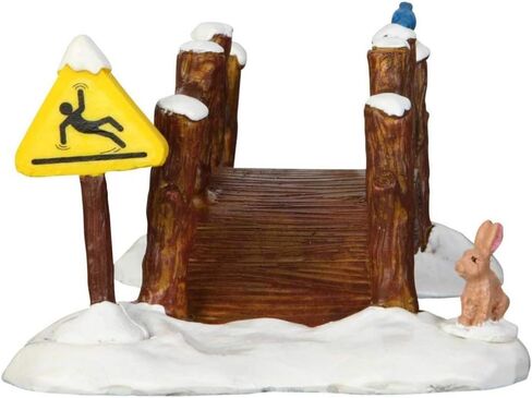 Brand Name: Lemax Christmas Theme: Split Rail Footbridge Product Type: Village Accessory Color: Brown Material: Resin in Saudi Arabia