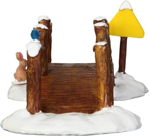 Brand Name: Lemax Christmas Theme: Split Rail Footbridge Product Type: Village Accessory Color: Brown Material: Resin in Saudi Arabia