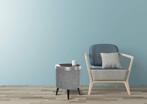 طاولة نهاية منزلية من Soundstream STSW-180MCM-G مع سطح دوار من الزجاج المقسى، ونظام مكبر صوت 5 قنوات، وشحن لاسلكي، ومنفذ شحن USB، وطاولة زاوية ذكية مع صوت محيطي in Kuwait