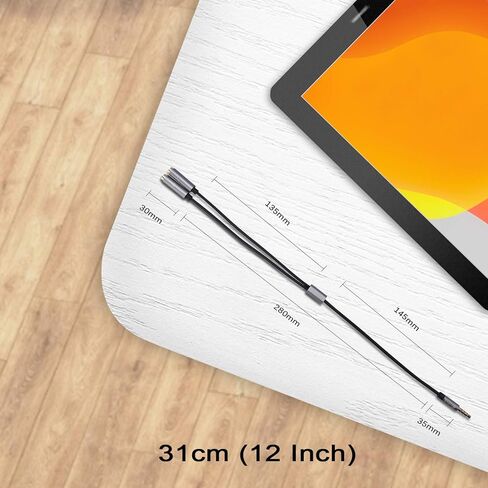 مقسم سماعة رأس ديفينال، مقسم ميكروفون سماعة الرأس، مقسم صوت trrs مقاس 3.5 مم، 1/8 بوصة 4 أقطاب ذكر إلى 2 موصل محول سلك محول أنثى مزدوج 2 حزمة in Kuwait