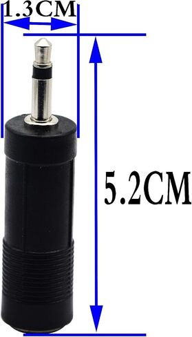 CGTime Golden Plated 3.5mm Mono 1/8 inch Audio Male to 6.35mm 1/4 inch Female Jack Converter Cable Cord Adapter (25CM/10Inch) in Saudi Arabia