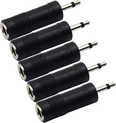 CGTime Golden Plated 3.5mm Mono 1/8 inch Audio Male to 6.35mm 1/4 inch Female Jack Converter Cable Cord Adapter (25CM/10Inch) in Saudi Arabia