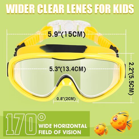 Kids Swim Goggles, 2-Pack Swimming Goggles for Kids, Child From 3-15, Anti Fog Wide View Swim Pool Goggles in Saudi Arabia