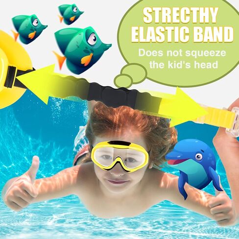 Kids Swim Goggles, 2-Pack Swimming Goggles for Kids, Child From 3-15, Anti Fog Wide View Swim Pool Goggles in Saudi Arabia