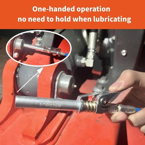 قارنة توصيل مسدس الشحوم - ترقية الوصول الإضافي مقاس XL، مقرنة الشحوم ذات الضغط العالي 14000 رطل لكل بوصة مربعة، متوافقة مع جميع تركيبات NPT مقاس 1/8 بوصة، تحرير سريع لأقفال الشحوم على تركيبات Zerk المريحة in Kuwait