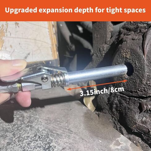 قارنة توصيل مسدس الشحوم - ترقية الوصول الإضافي مقاس XL، مقرنة الشحوم ذات الضغط العالي 14000 رطل لكل بوصة مربعة، متوافقة مع جميع تركيبات NPT مقاس 1/8 بوصة، تحرير سريع لأقفال الشحوم على تركيبات Zerk المريحة in Kuwait