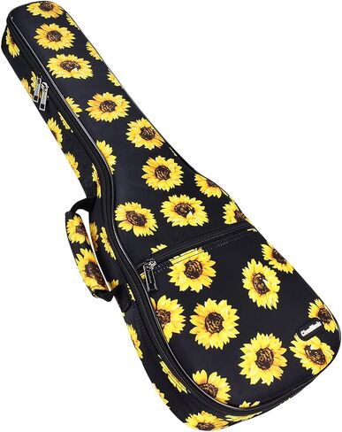 CLOUDMUSIC Ukulele Case Gig Bag حقيبة ظهر مبطنة للسوبرانو 21 بوصة (سوبرانو، أناناس) in Kuwait