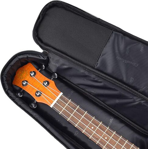 CLOUDMUSIC Ukulele Case Gig Bag حقيبة ظهر مبطنة للسوبرانو 21 بوصة (سوبرانو، أناناس) in Kuwait