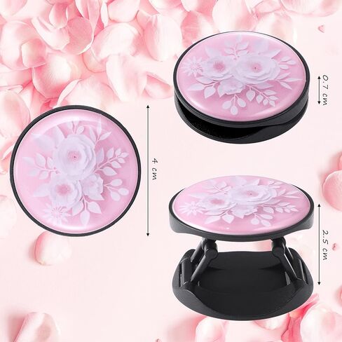 4 قطع من حاملات قبضة الهاتف على شكل زهور ورقية، حامل توسيع للإصبع على شكل زهرة، قبضة موسعة متوافقة على نطاق واسع مع معظم الهواتف والحافظات، قبضة قابلة للطي للهواتف والأجهزة اللوحية in Kuwait