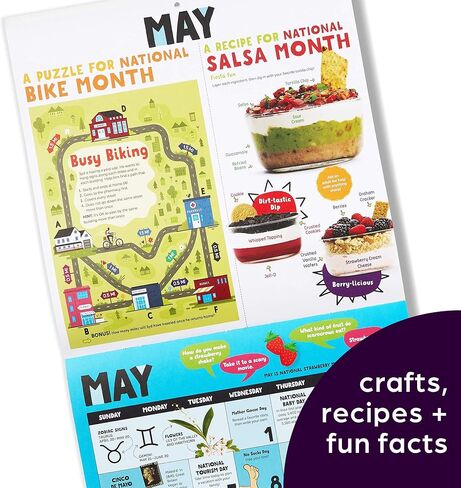 يسلط الضوء على تقويم الحائط المرح لعام 2024 للأطفال in Kuwait